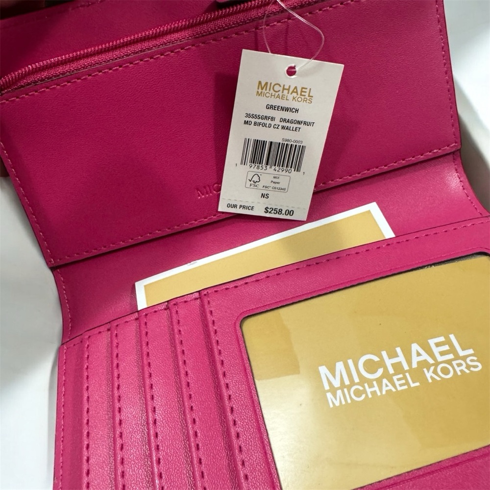 MICHAEL KORS 
Greenwich Medium Zebra Signature Logo Wallet - Picture 4 of 5